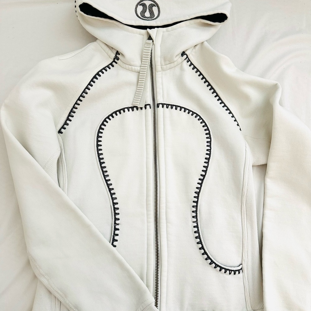 lululemon athletica White Zip-Up Hoodie